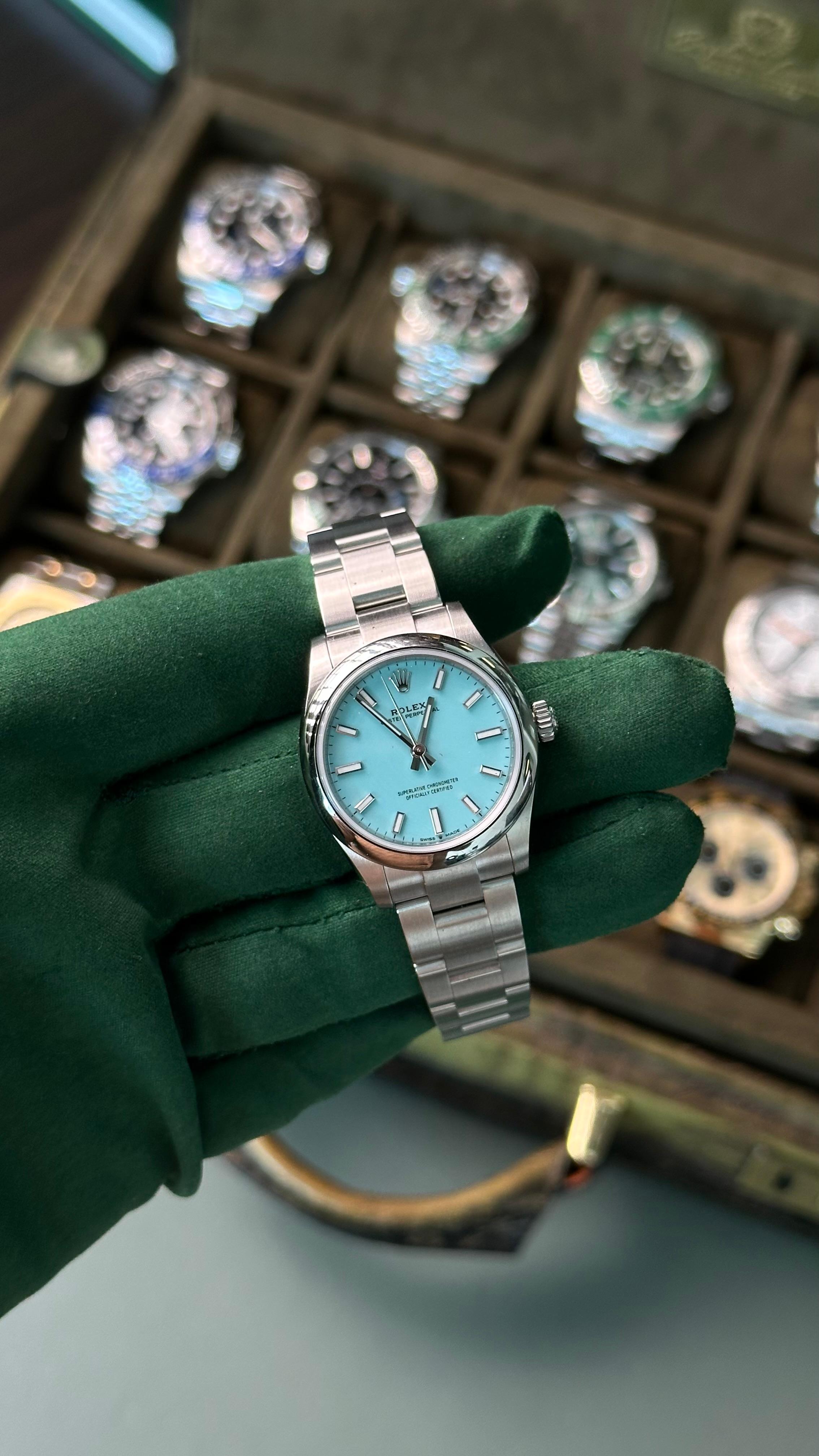 Rolex Oyster Perpetual 31mm - Tiffany Blue Dial (Ref. 277200) Full Set |brand new 